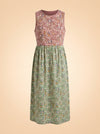 Maroon & green dress ghost_back