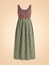 Maroon & green dress ghost_front