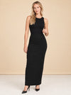 Maxi Column Skirt with Slit model_front_2