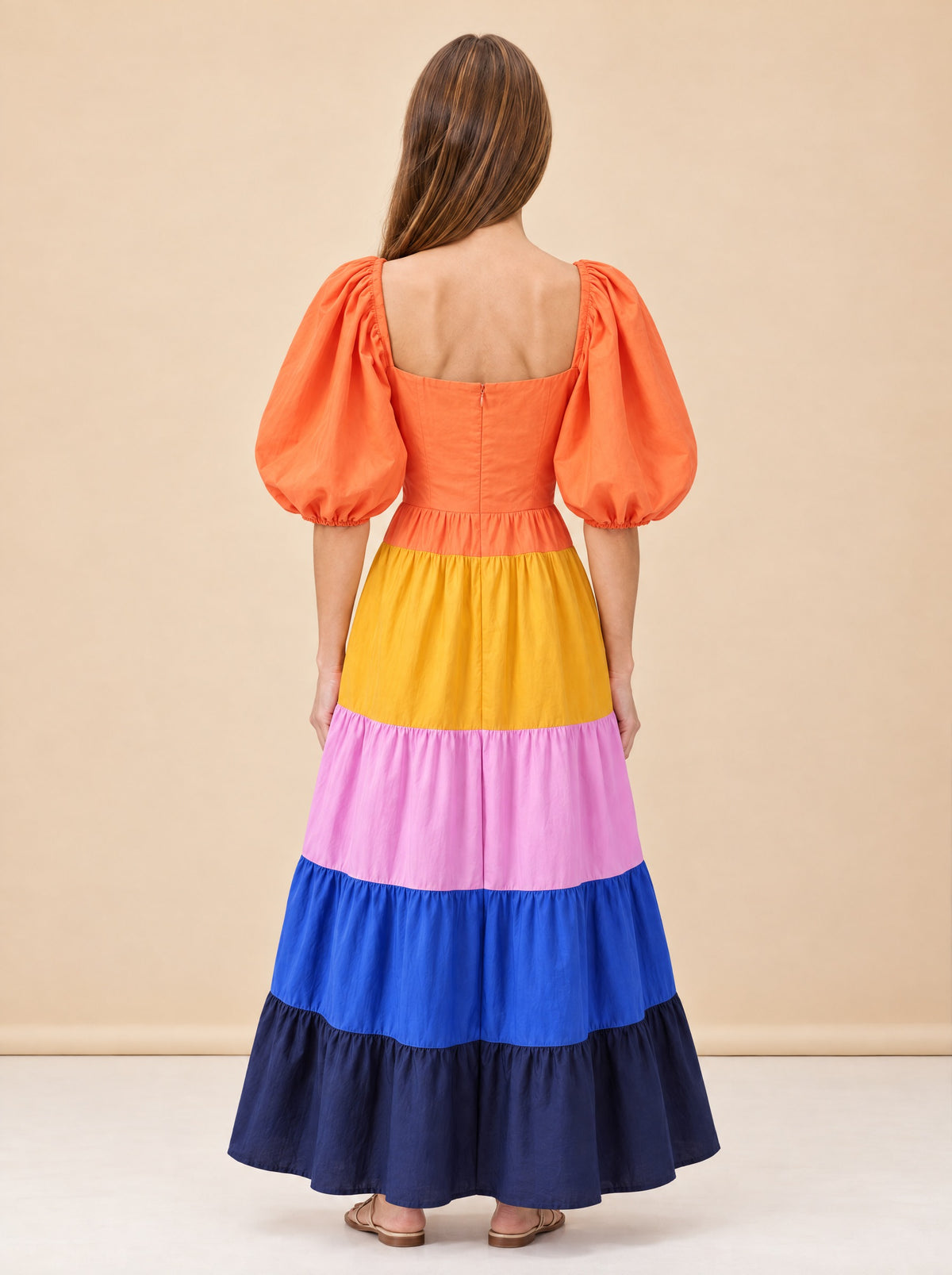 Farm Rio Maxi Dress model_back