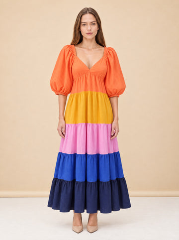 Farm Rio Maxi Dress model_front