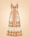 Maxine Plunge Maxi Dress ghost_front