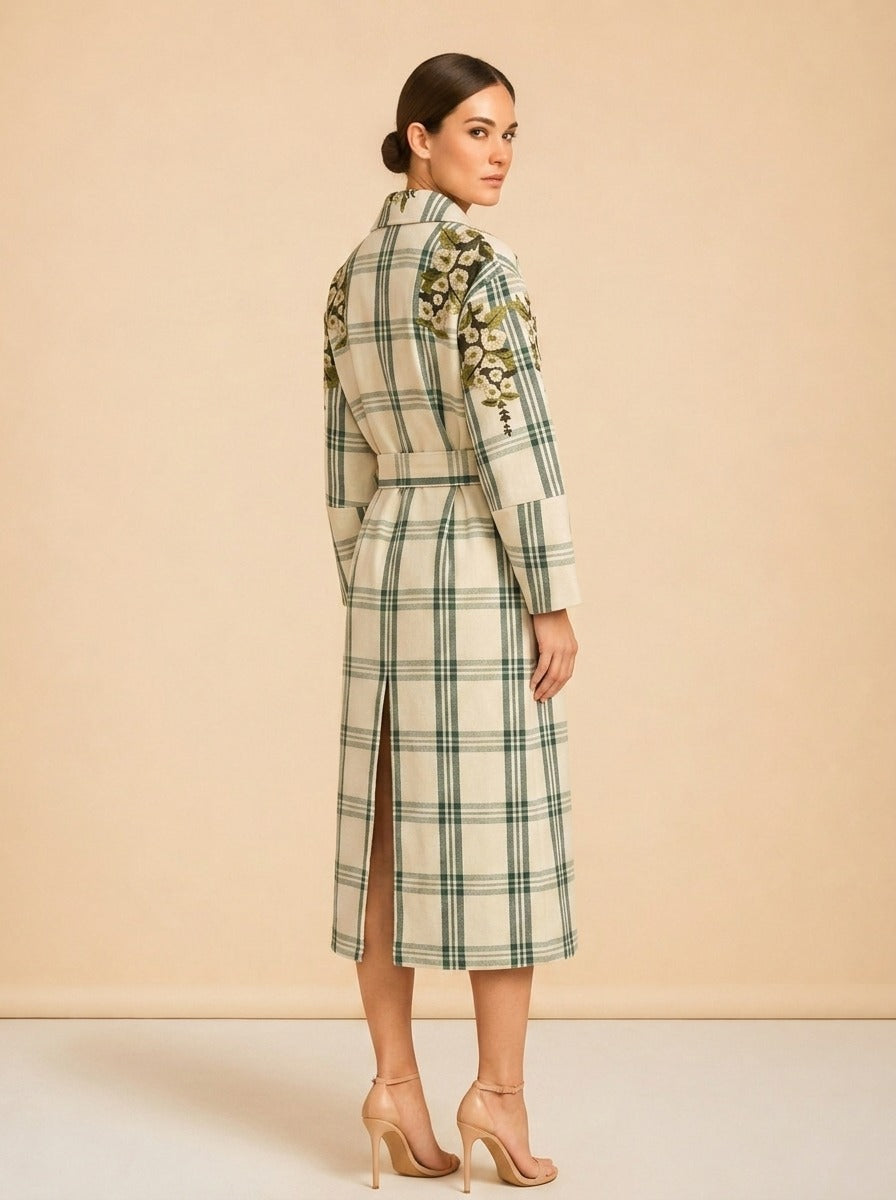 Melly Plaid Jacket model_over_shoulder