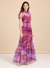 Melody Sheer Organza Maxi Dress — model front 2