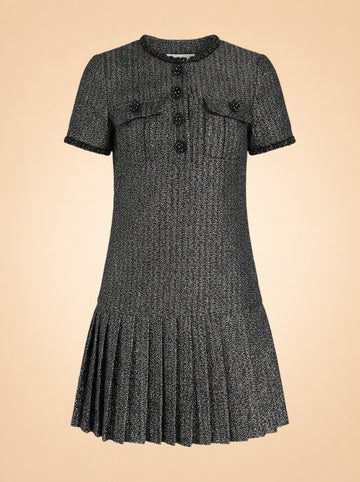Metallic Bouclé Mini Dress ghost_front