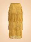 Za Za Knit Fringe Skirt