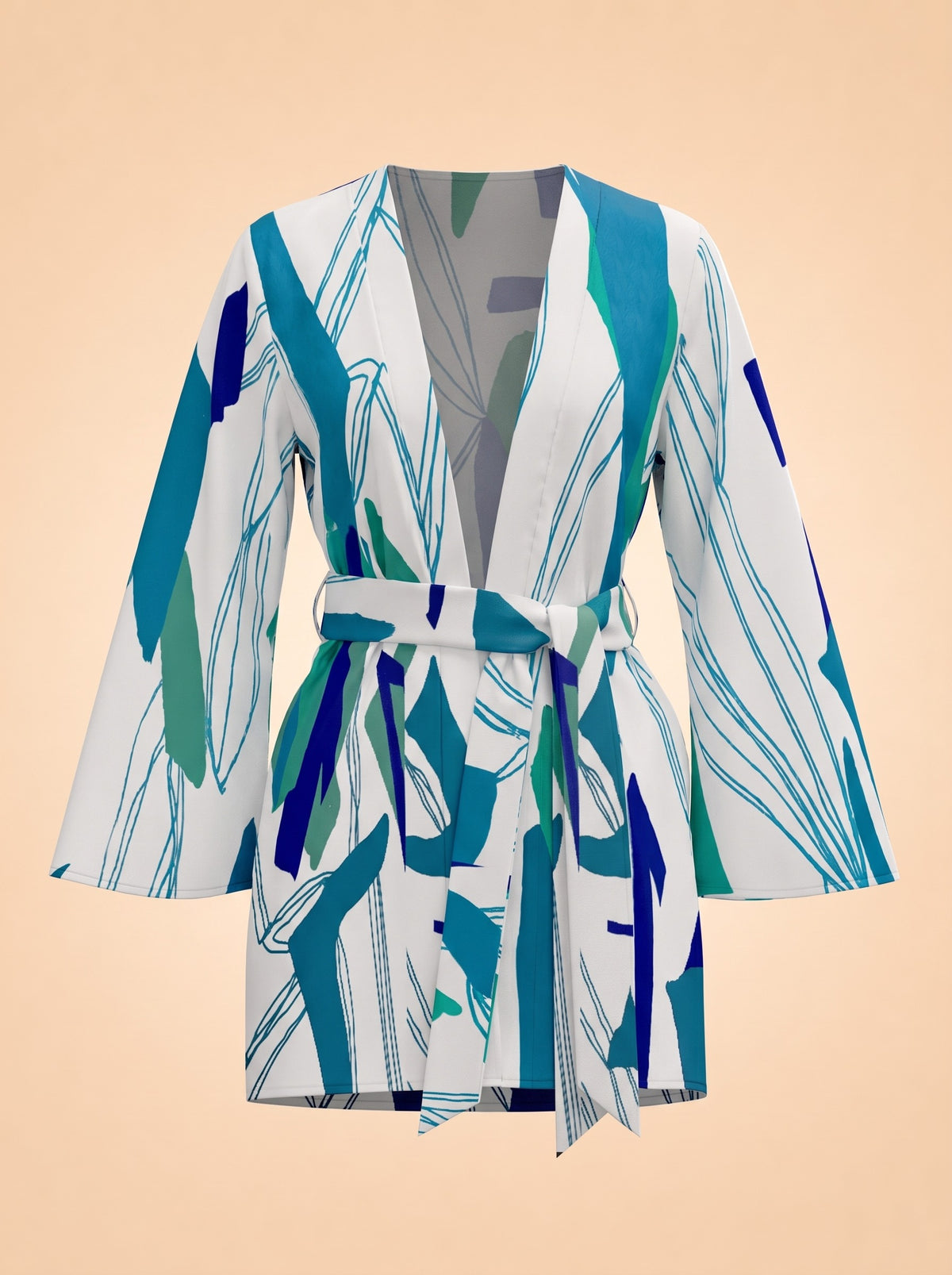 Mini Kimono - Costa Blu ghost_front