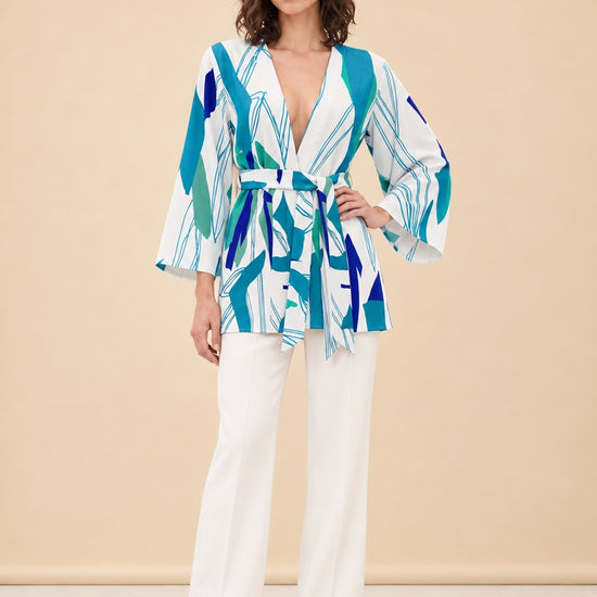 Mini Kimono - Costa Blu model_front_3