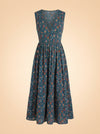 Navy & pink dress ghost_front