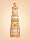 Net Sustain Facundo Manana Soleada Printed Organic Linen Maxi Dress ghost_front