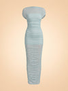 Noel Off Shoulder Mesh Midi Dress — Seroya