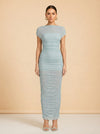Noel Off Shoulder Mesh Midi Dress — Seroya