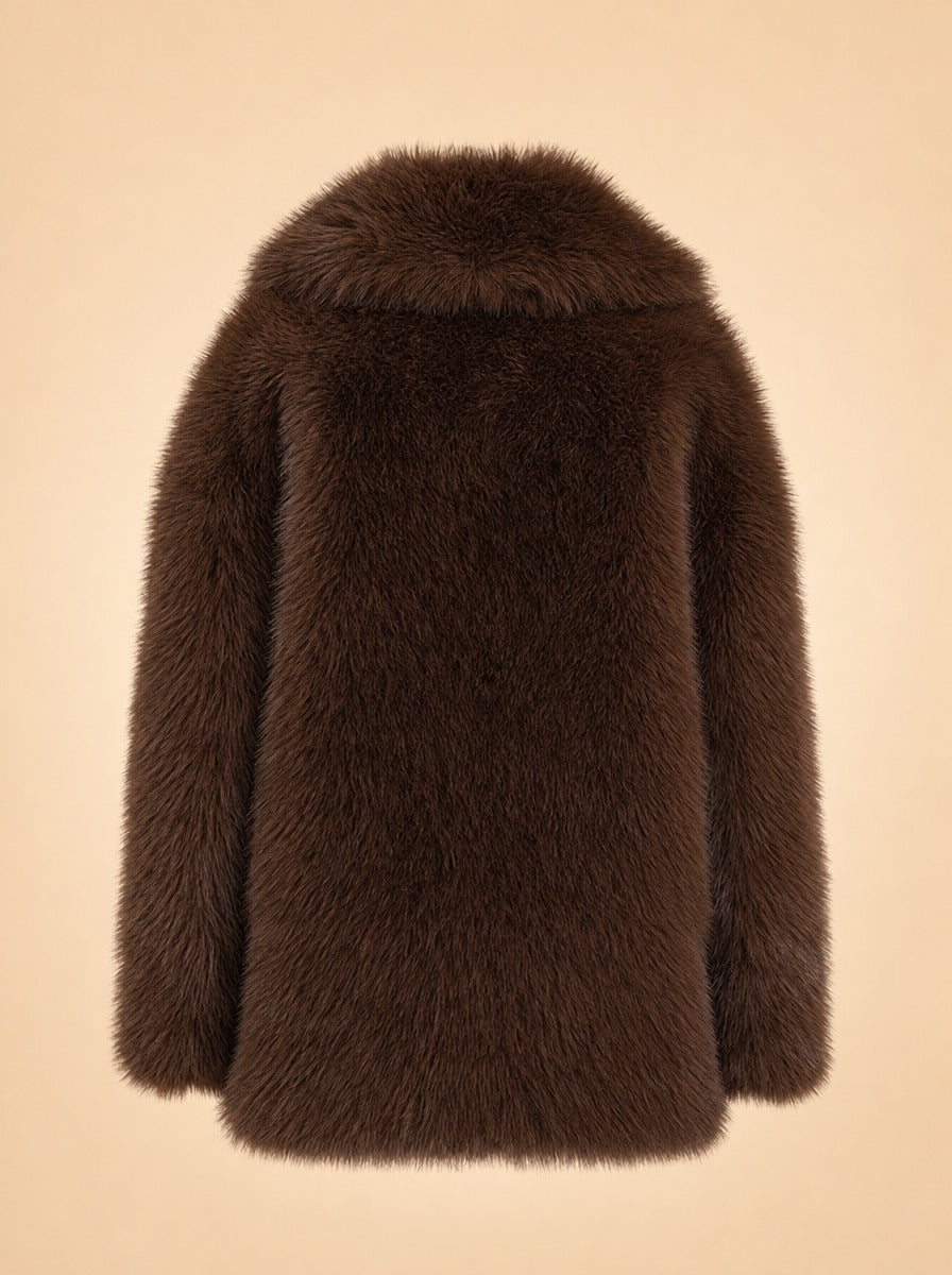 Oslo Faux Fur Jacket ghost_back
