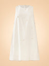 OTM EXCLUSIVE: MATTIE DRESS IN PEARLY WHITE ghost_front