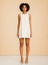 OTM EXCLUSIVE: MATTIE DRESS IN PEARLY WHITE model_front