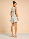 Otoño Bougainvillea Cutout Mini Dress model_over_shoulder