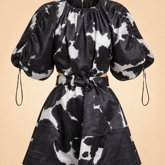 Oxidised Mini Dress - $420 ghost_front