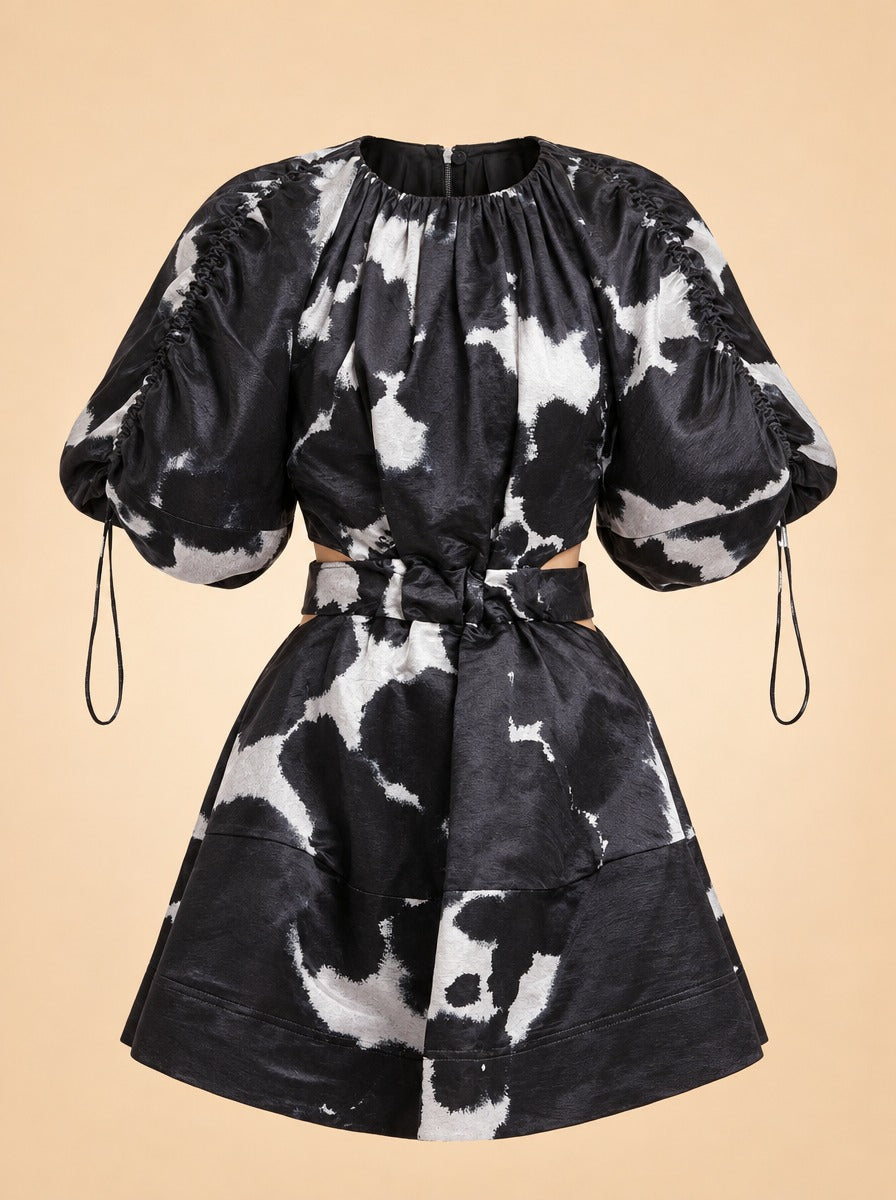 Oxidised Mini Dress - $420 ghost_front