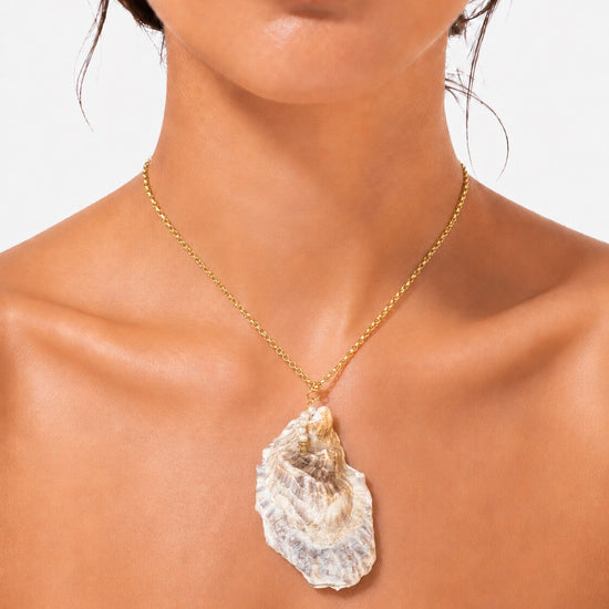Oyster Pendant — Classic Charlotte shell jewelry