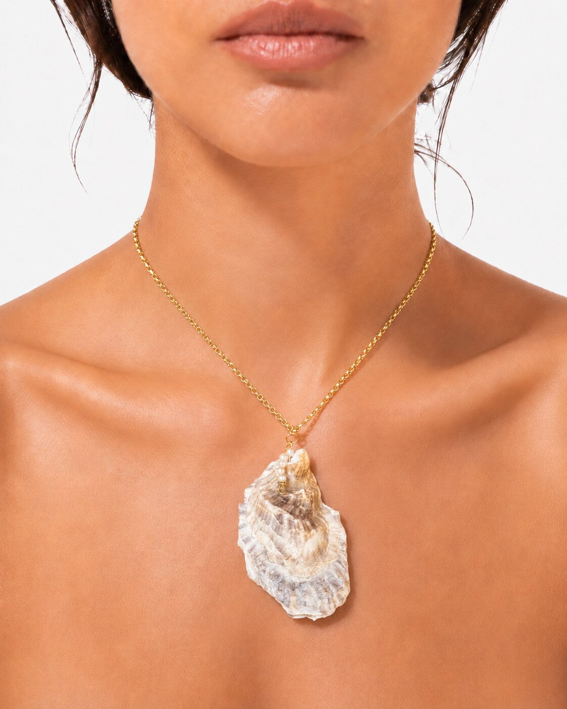 Oyster Pendant — Classic Charlotte shell jewelry