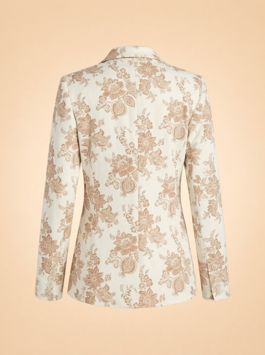 Paige Chelsee Floral Blazer ghost_back