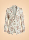 Paige Chelsee Floral Blazer ghost_front
