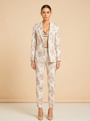 Paige Chelsee Floral Blazer model_front