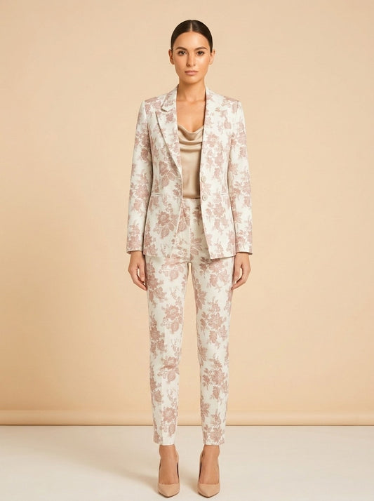 Paige Chelsee Floral Blazer model_front
