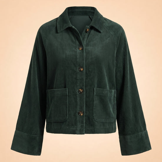 Tylee Boxy Corduroy Jacket ghost_front