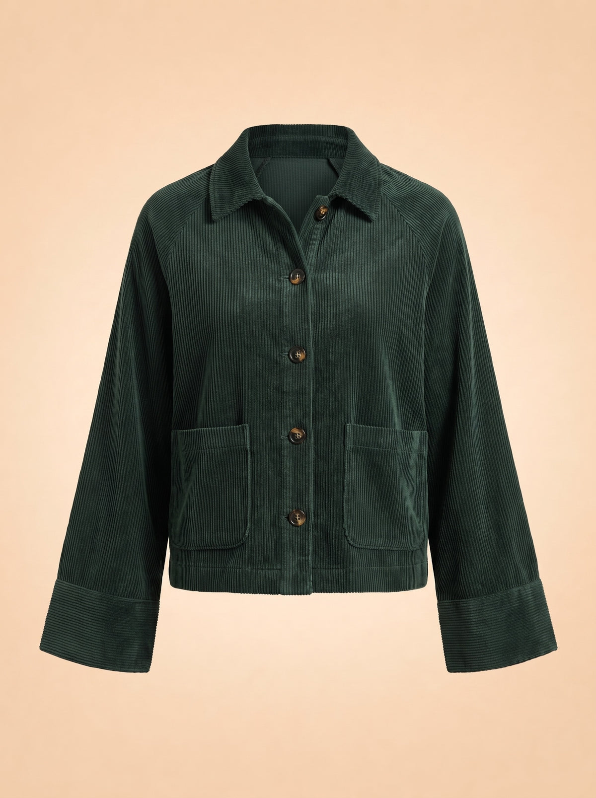 Tylee Boxy Corduroy Jacket ghost_front