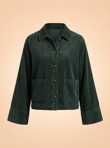 Tylee Boxy Corduroy Jacket ghost_front