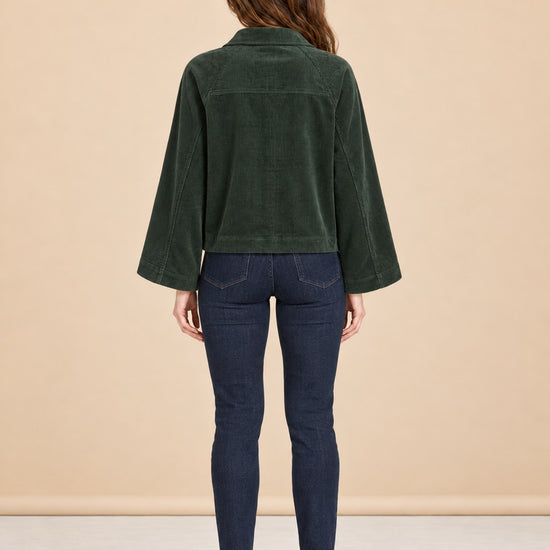 Tylee Boxy Corduroy Jacket model_back