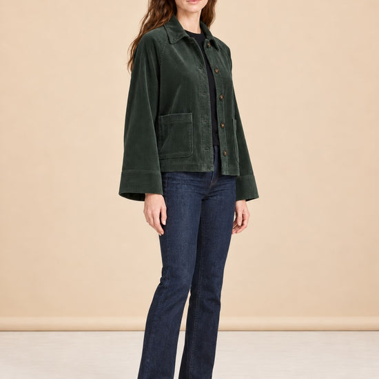 Tylee Boxy Corduroy Jacket model_front_2