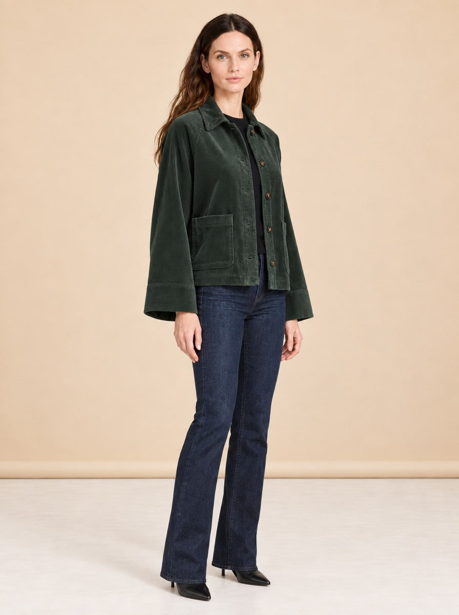Tylee Boxy Corduroy Jacket model_front_2