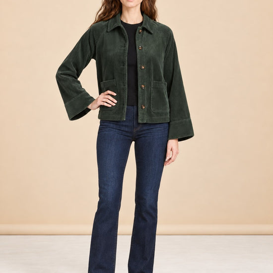 Tylee Boxy Corduroy Jacket model_front_3