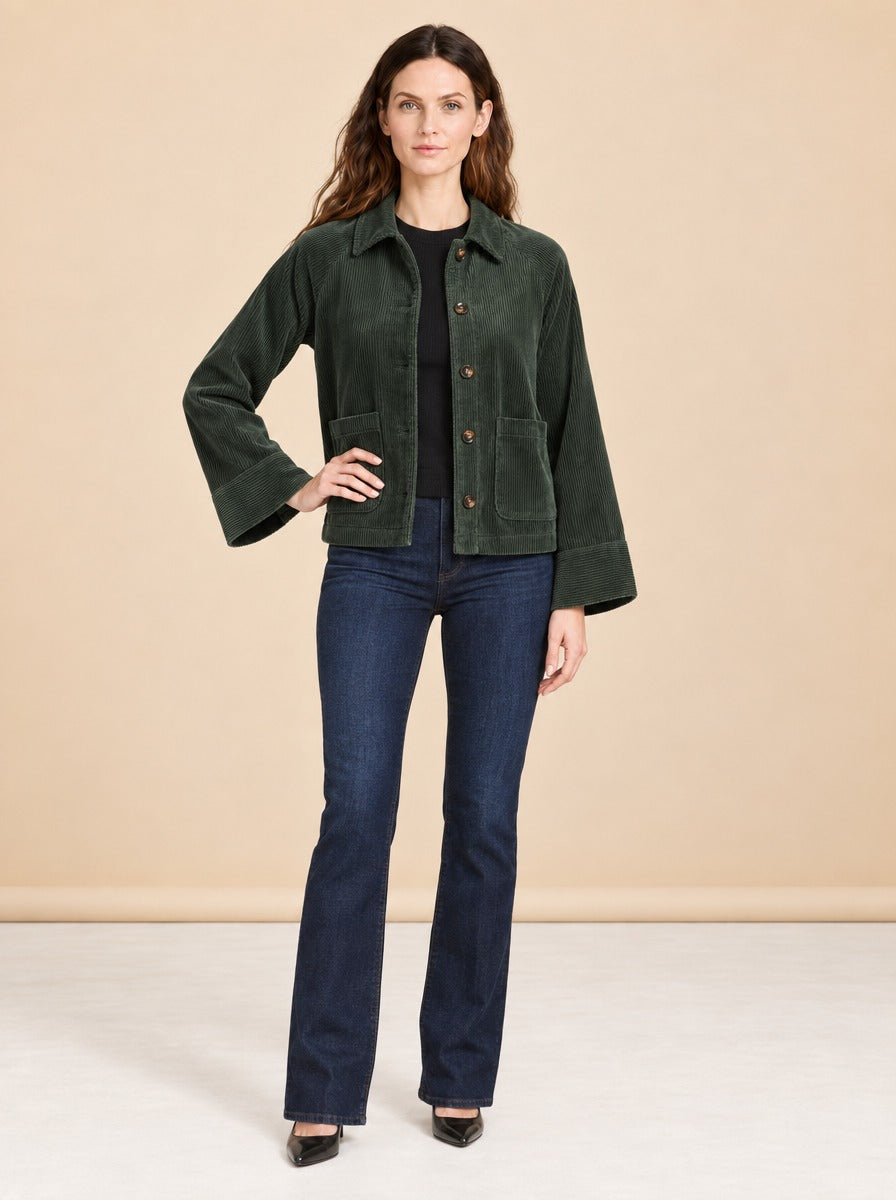 Tylee Boxy Corduroy Jacket model_front_3