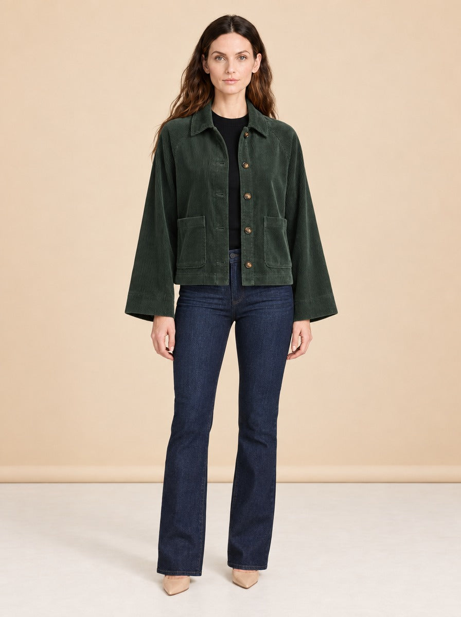 Tylee Boxy Corduroy Jacket model_front