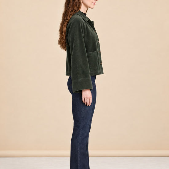 Tylee Boxy Corduroy Jacket model_side
