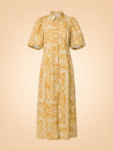 Paisley Print Long Dress