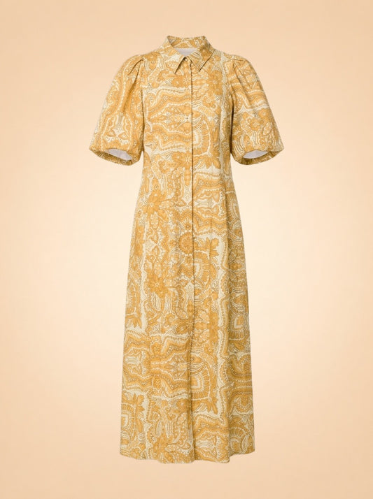 Paisley Print Long Dress