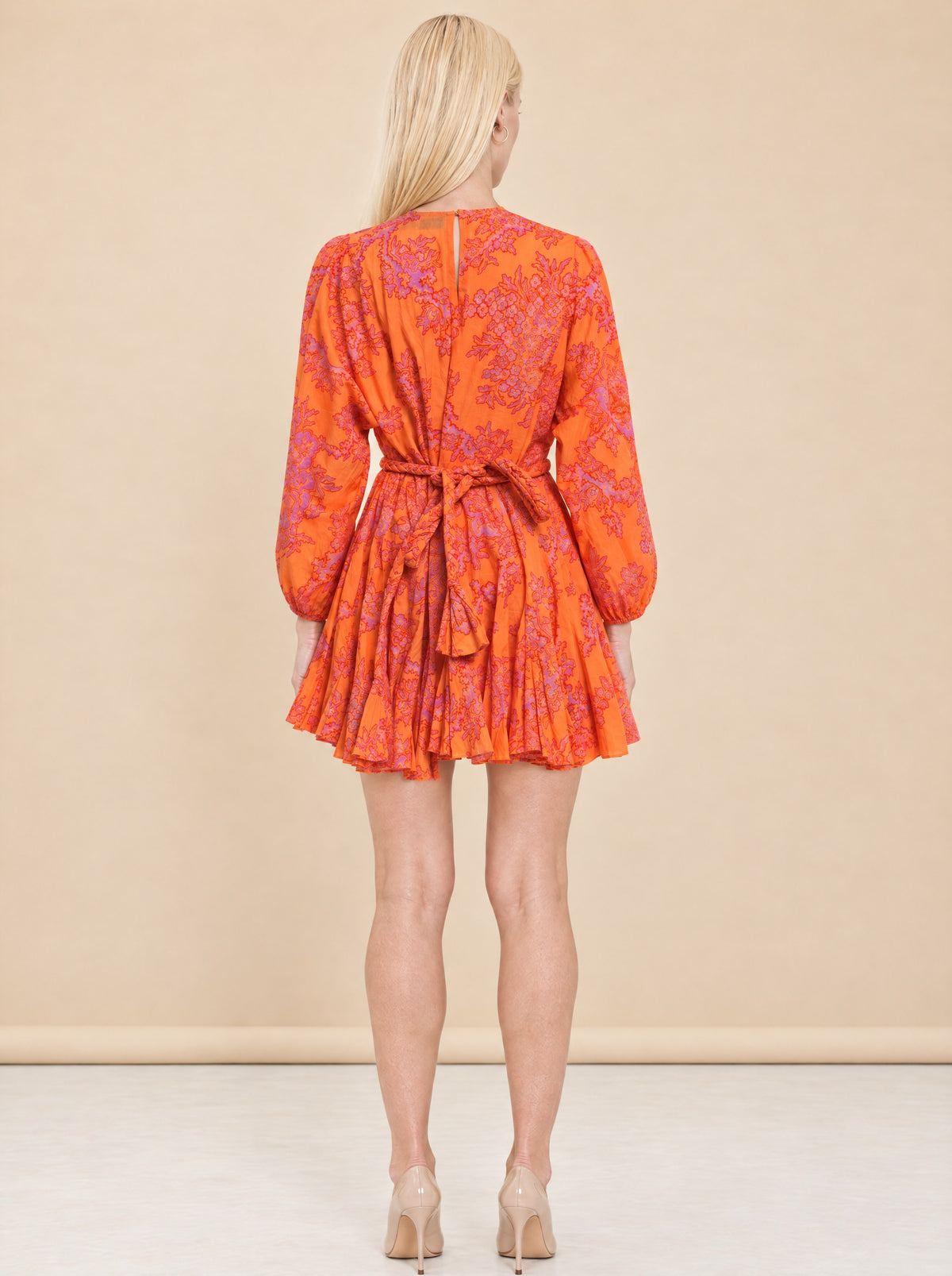 Paisley Print Mini Dress model_back