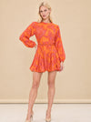 Paisley Print Mini Dress model_front_3