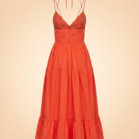 Phoebe Cotton Poplin Midi ghost_back