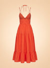 Phoebe Cotton Poplin Midi ghost_back
