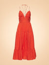 Phoebe Cotton Poplin Midi ghost_front