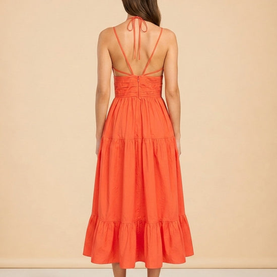 Phoebe Cotton Poplin Midi model_back