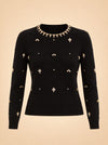 Phoebe Embellished Sweater ghost_front