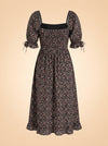 Pink & black floral dress ghost_back