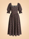 Pink & black floral dress ghost_front