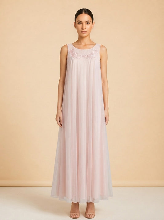 Pink bridal dress model_front